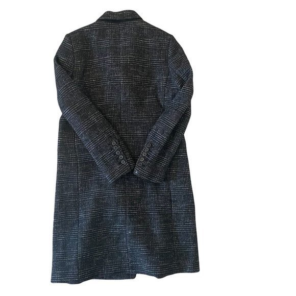 Zara Black and White Pea Coat - Picture 7 of 8